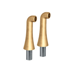 2 colonnettes hautes 130 mm mm3/4" vieux bronze Hydrotherapie CH16092