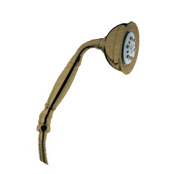 Douchette roman curve retro 3 jets anticalcaire vieux bronze Hydrothérapie RM20392