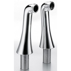 2 Colonnettes Hautes 130 Mm Mm3/4" Chrome CH16051 CRISTINA 